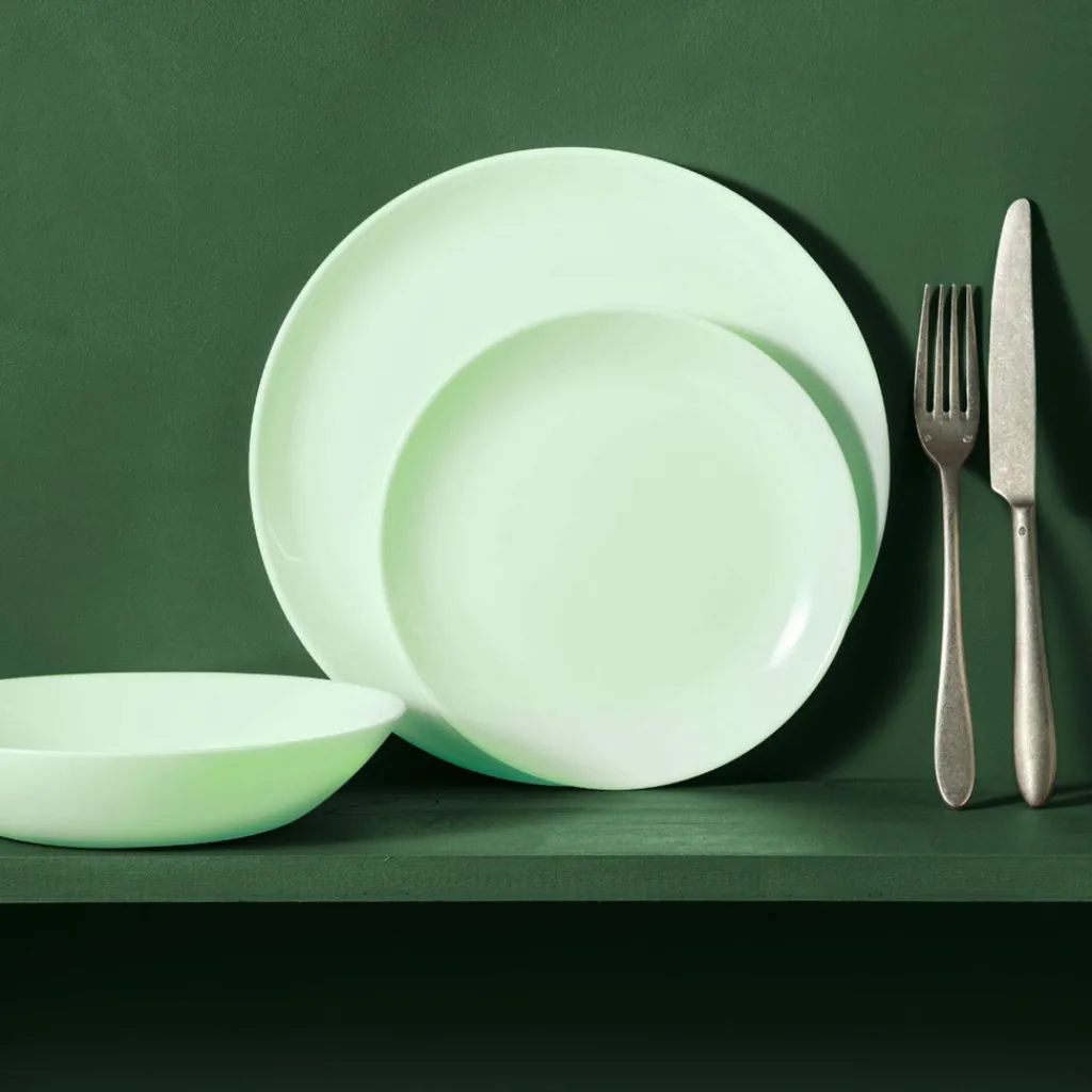 Assiettes À Dessert>Luminarc Assiette à dessert 19 cm Diwali Paradise Green