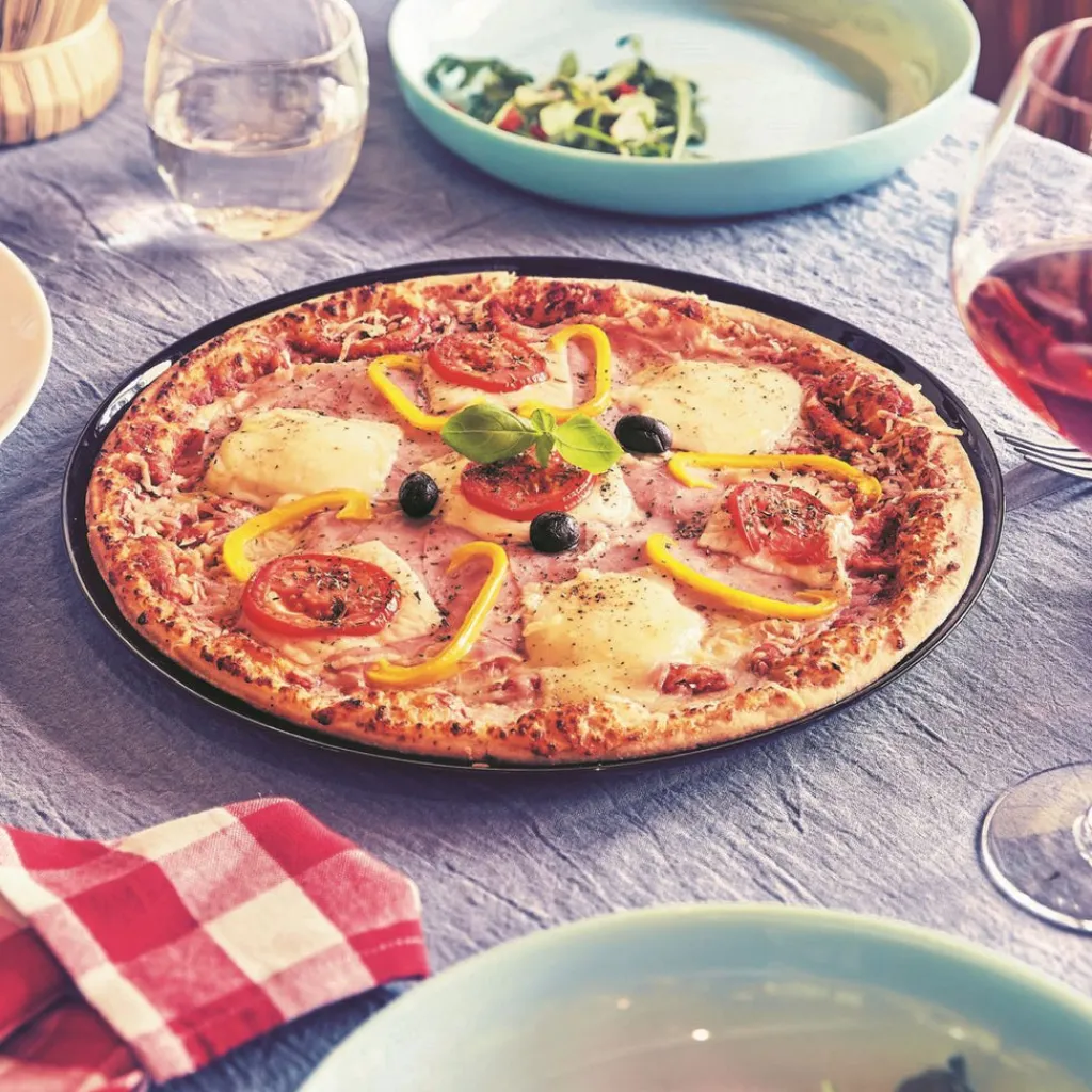 Assiettes Plates>Luminarc Assiette à pizza noire 32 cm Friend's Time