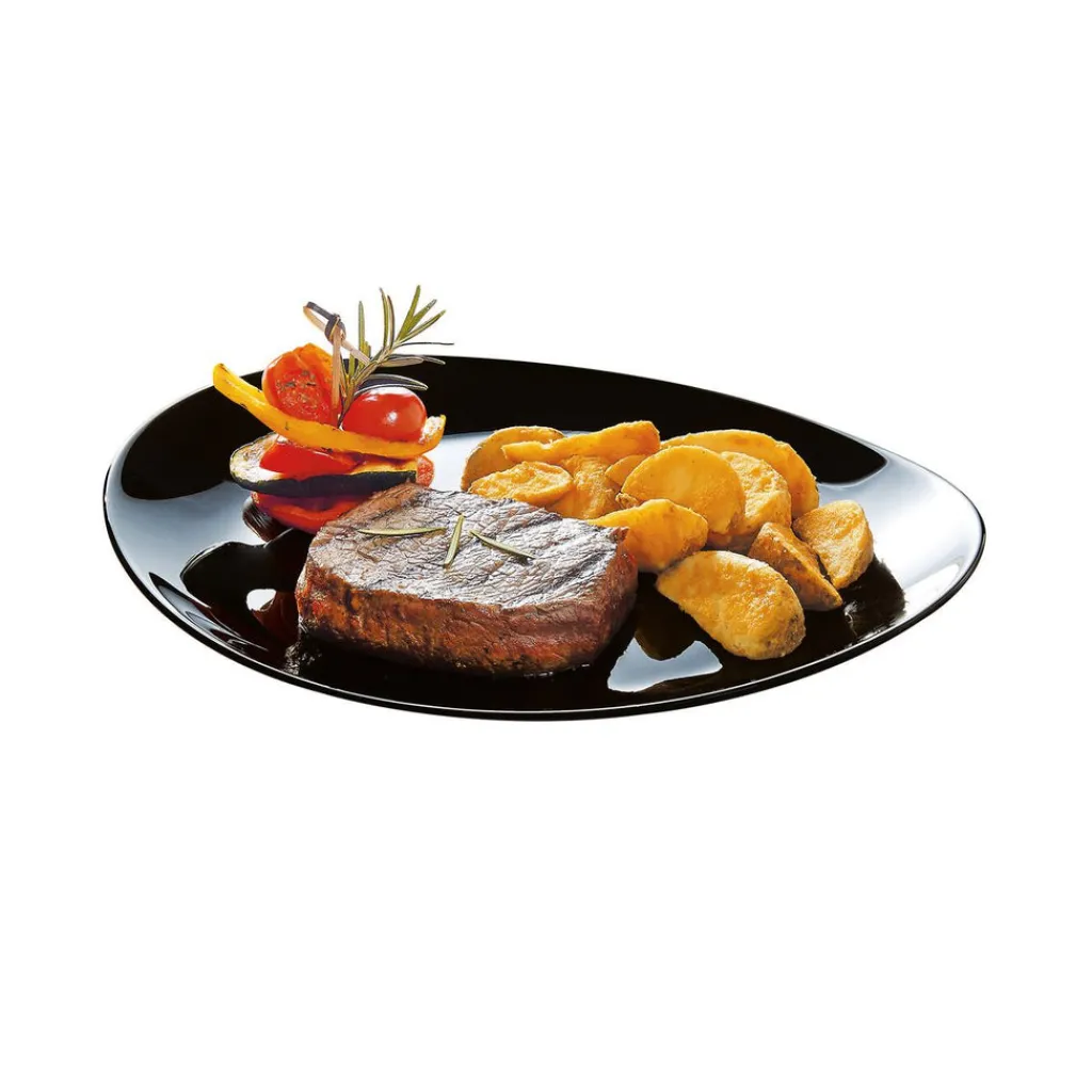Assiettes Plates>Luminarc Assiette à steak noire 30 cm Friend's Time