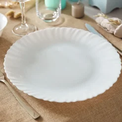 Assiettes Plates>Luminarc Assiette blanche 27 cm Feston