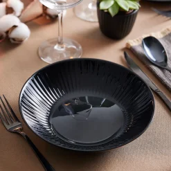 Assiettes Creuses>Luminarc Assiette creuse 20 cm Cottage Noir