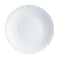 Assiettes Creuses>Luminarc Assiette creuse blanche 23 cm Feston