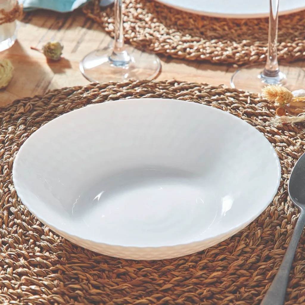 Assiettes Creuses>Luminarc Assiette creuse blanche 20 cm Pampille