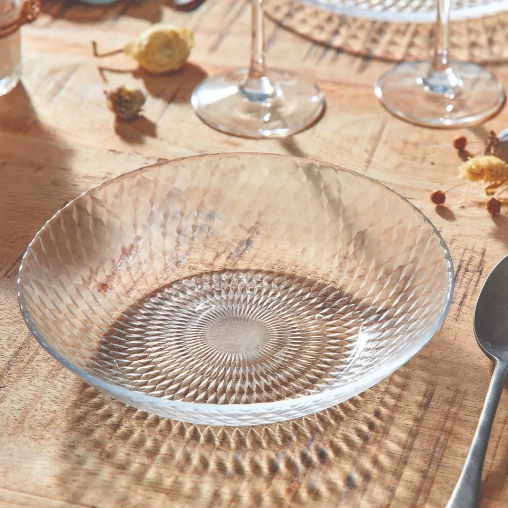 Assiettes Creuses>Luminarc Assiette creuse en verre 20 cm Pampille