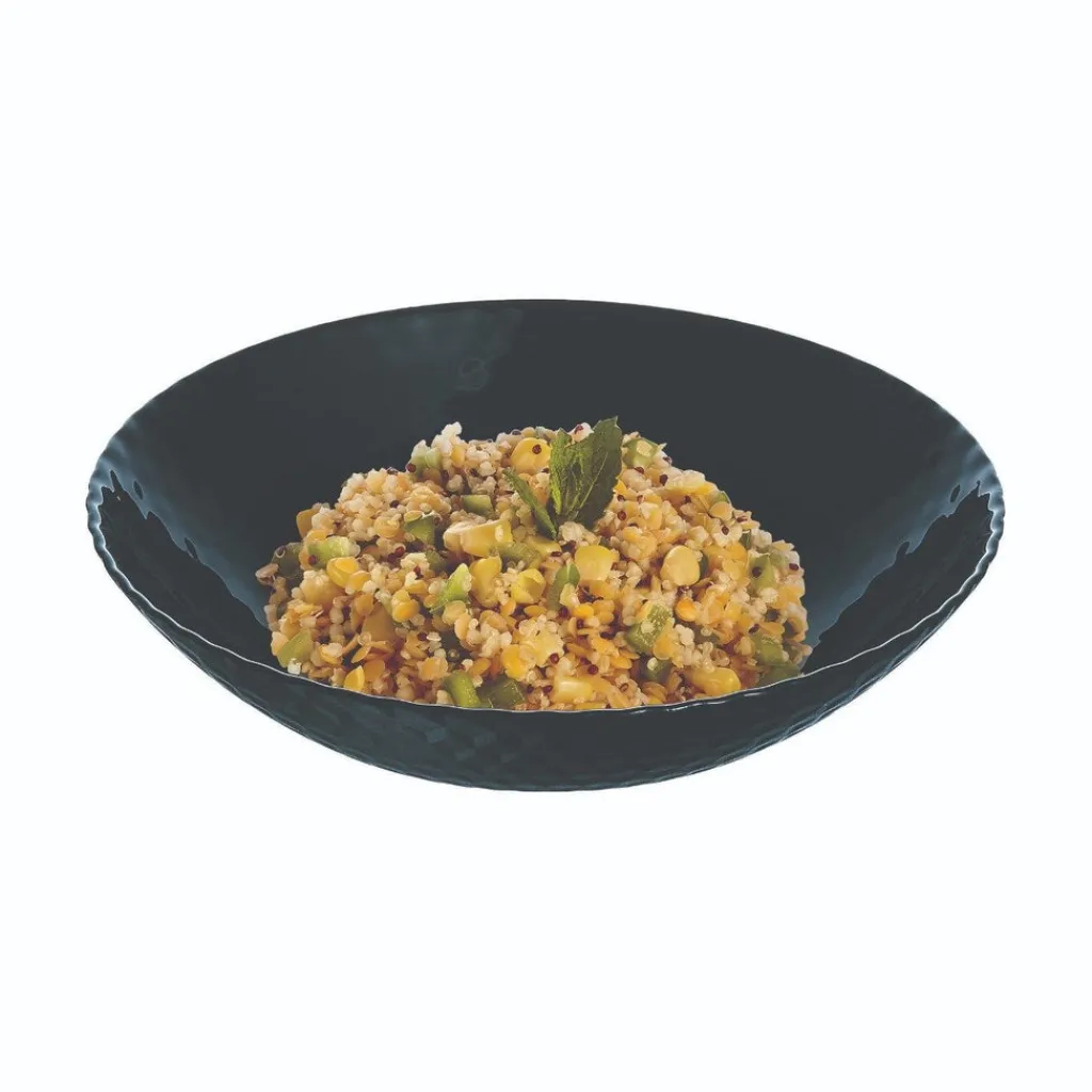 Assiettes Creuses>Luminarc Assiette creuse noire 20 cm Pampille