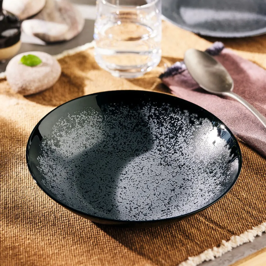 Assiettes Creuses>Luminarc Assiette creuse noire 20 cm Slate