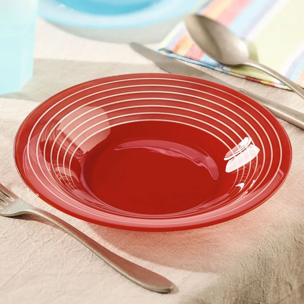 Assiettes Creuses>Luminarc Assiette creuse rouge 21,5 cm Factory
