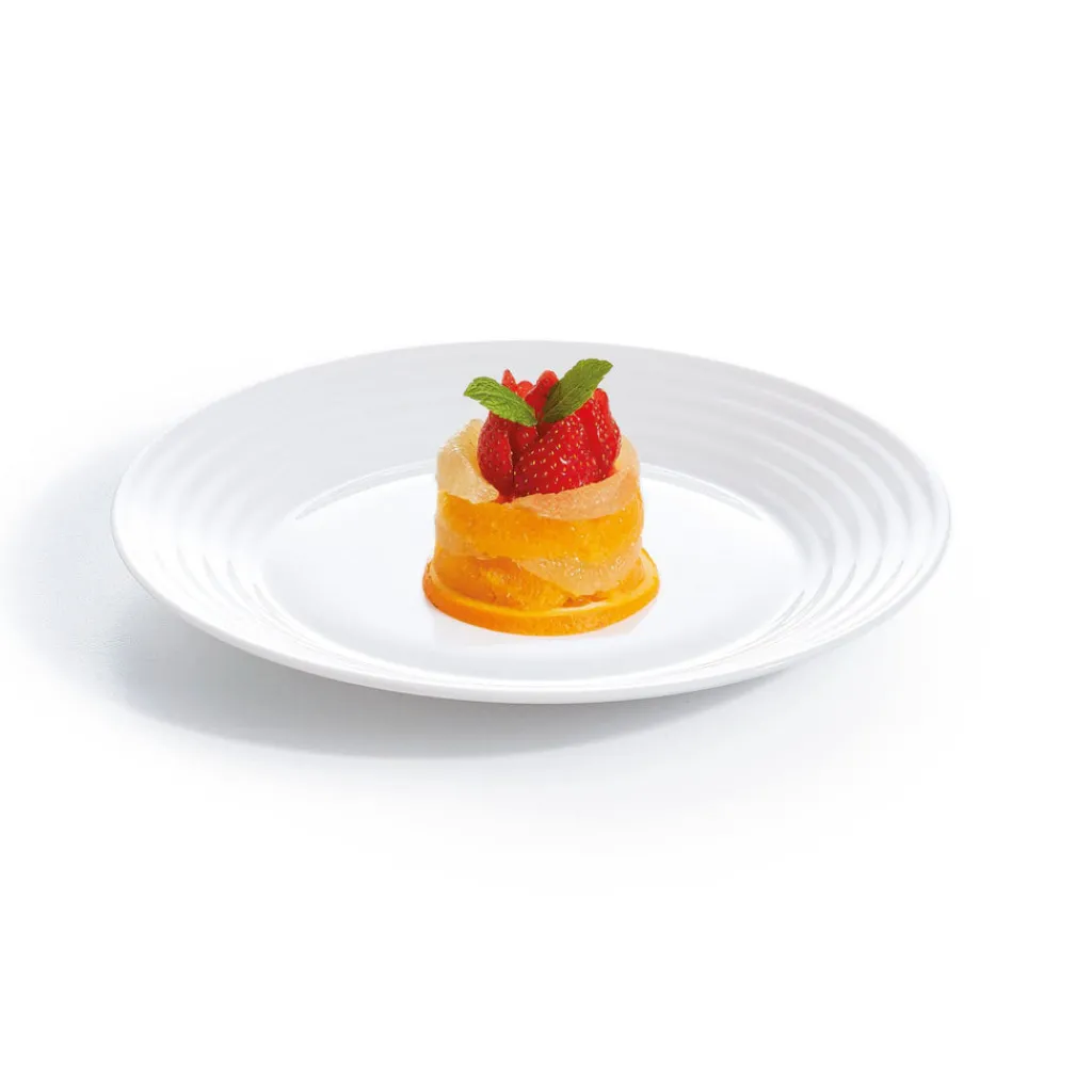 Assiettes À Dessert>Luminarc Assiette dessert blanche 19 cm Harena