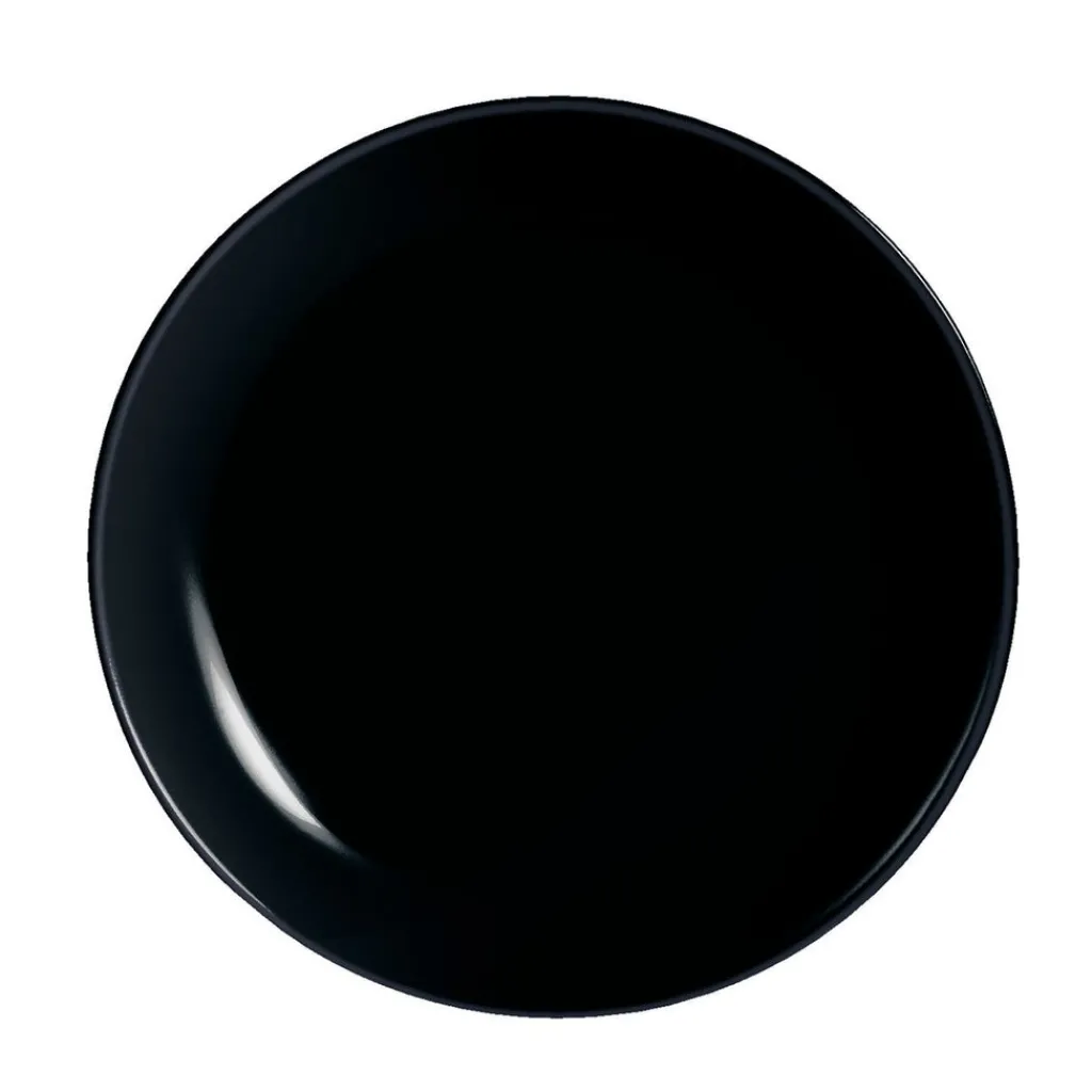 Assiettes À Dessert>Luminarc Assiette dessert noire 19 cm Diwali