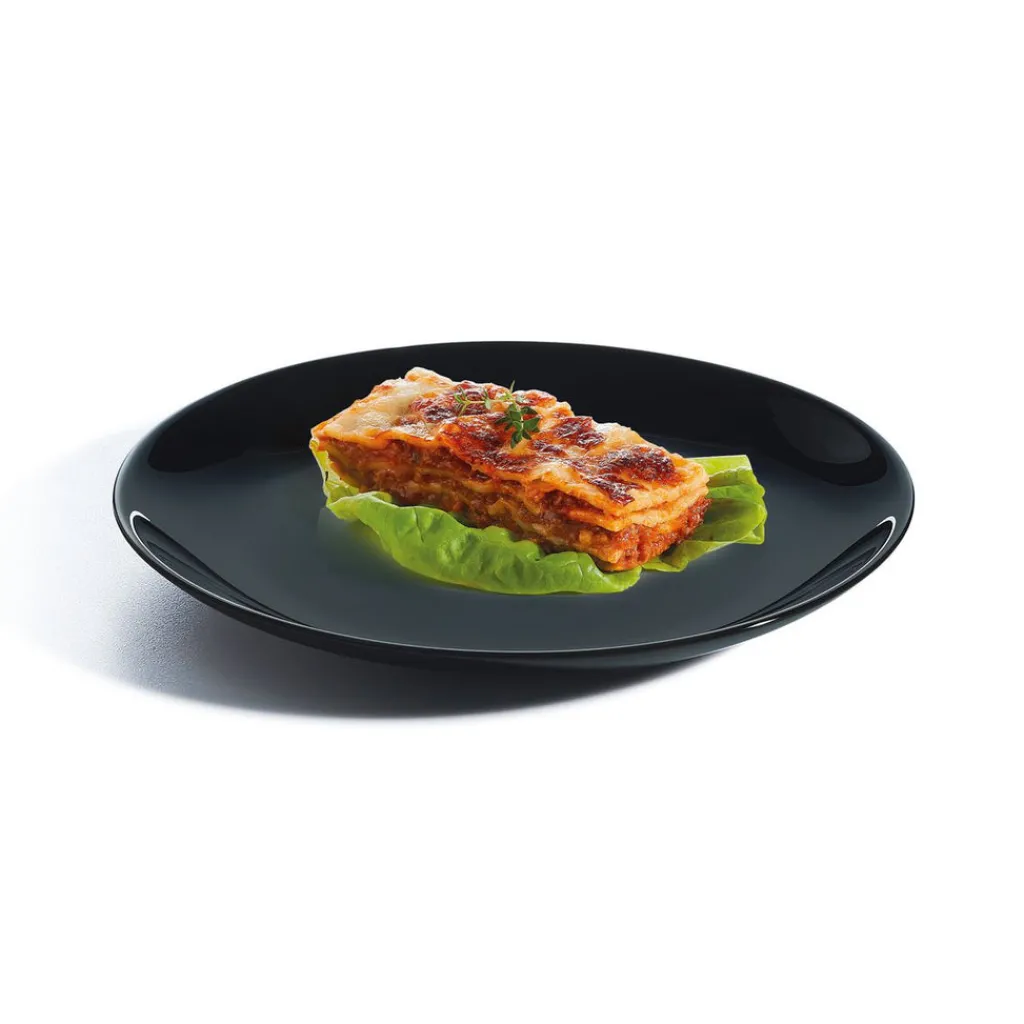 Assiettes À Dessert>Luminarc Assiette dessert noire 19 cm Diwali