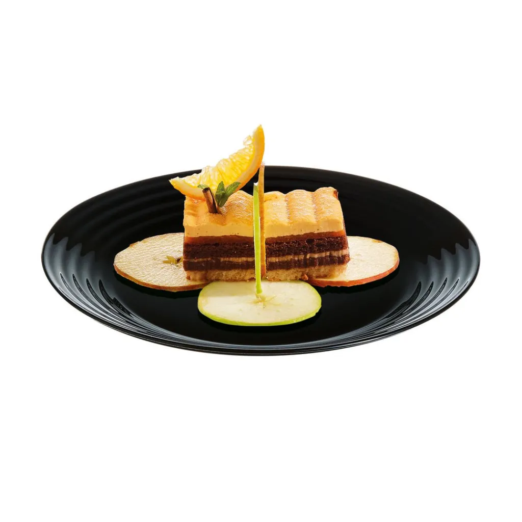 Assiettes À Dessert>Luminarc Assiette dessert noire 19 cm Harena
