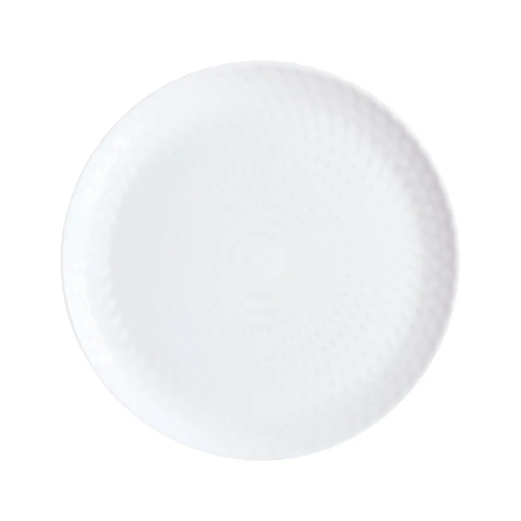 Assiettes Plates>Luminarc Assiette plate blanche 25 cm Pampille