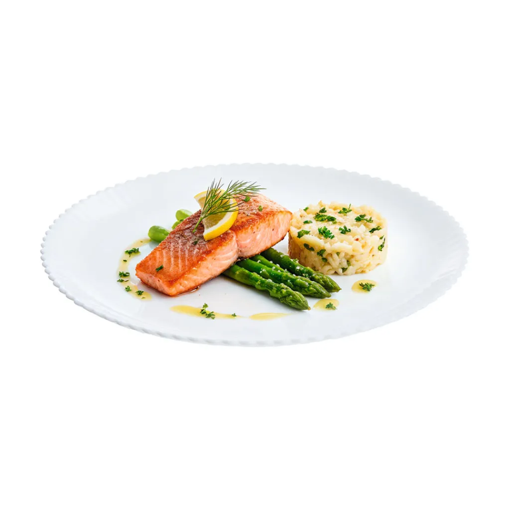 Assiettes Plates>Luminarc Assiette plate blanche 25 cm Bloom