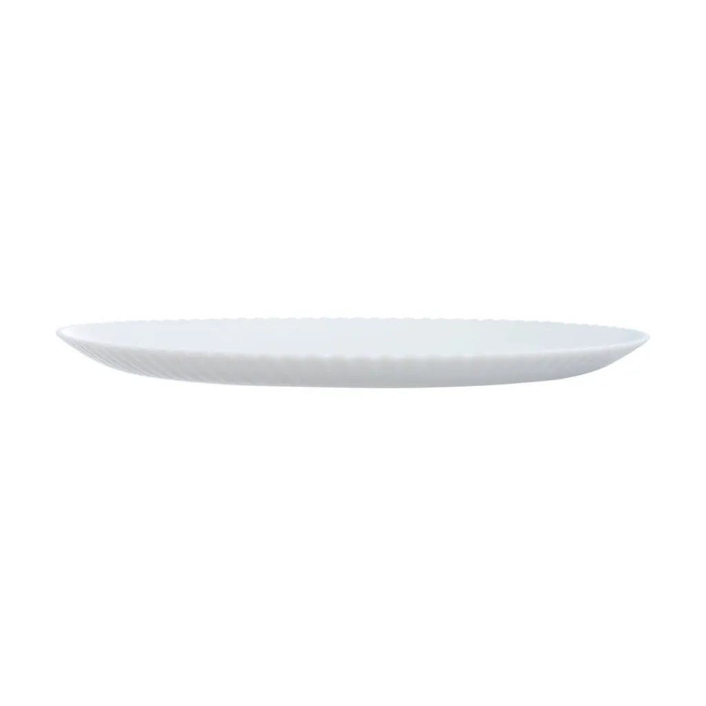 Assiettes Plates>Luminarc Assiette plate blanche 25 cm Bloom