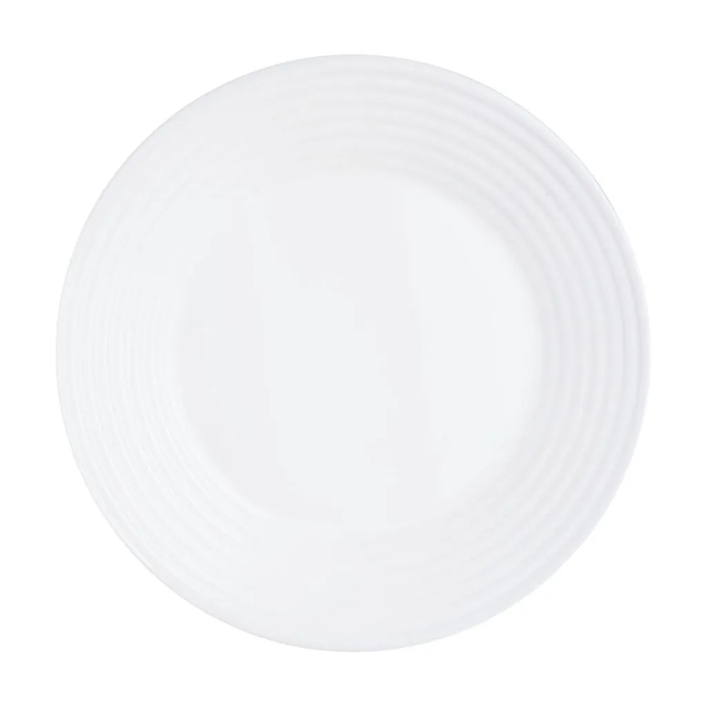 Assiettes Plates>Luminarc Assiette plate blanche 25 cm Harena