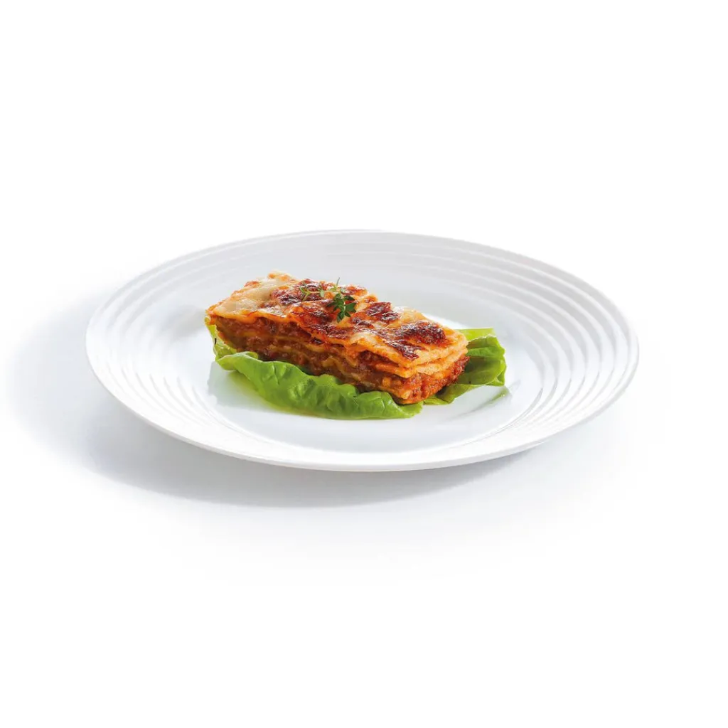Assiettes Plates>Luminarc Assiette plate blanche 25 cm Harena