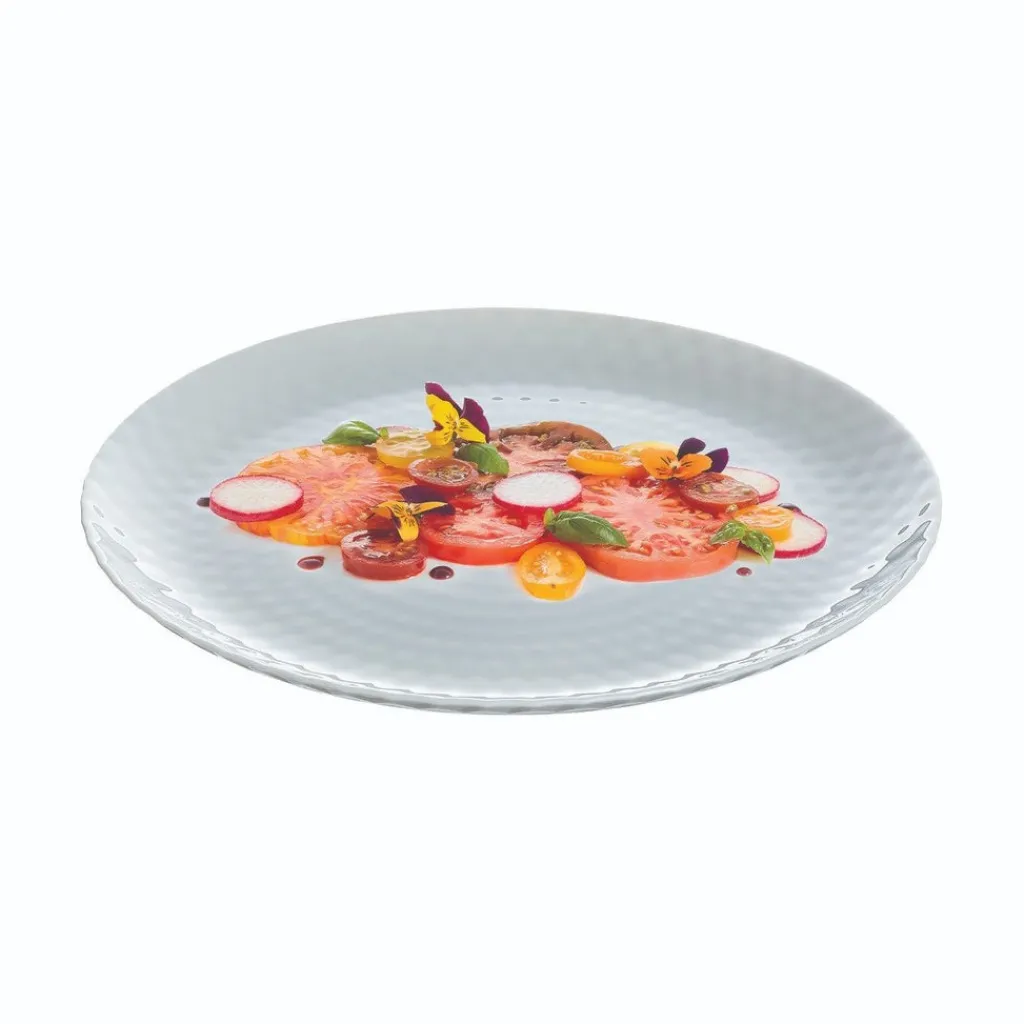 Assiettes Plates>Luminarc Assiette plate grise 25 cm Pampille