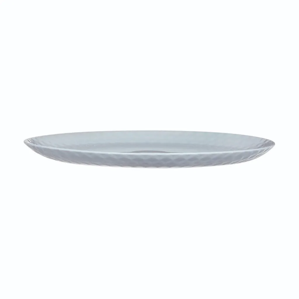 Assiettes Plates>Luminarc Assiette plate grise 25 cm Pampille