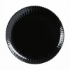 Assiettes Plates>Luminarc Assiette plate noire 25 cm Bloom