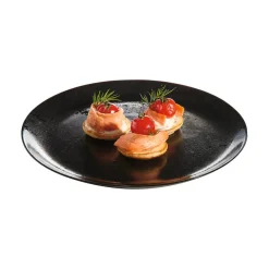 Assiettes Plates>Luminarc Assiette plate noire 25 cm Diana