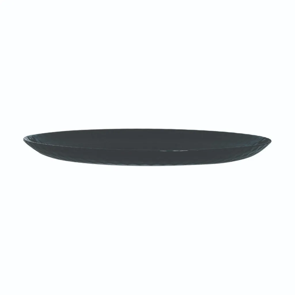 Assiettes Plates>Luminarc Assiette plate noire 25 cm Pampille