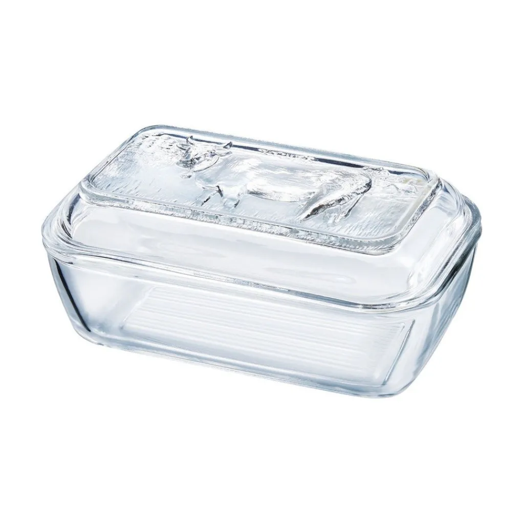 Accesoires Et Ustensiles De Cuisine>Luminarc Beurrier vache 17 x 10,5 cm Hervé, Le Verre Français