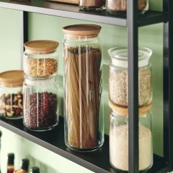 Bocaux & Pots>Luminarc Bocal à spaghetti 200 cl Pure Jar Wood