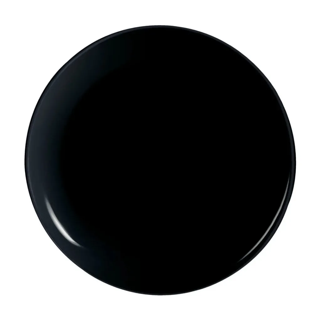 Assiettes Plates>Luminarc Lot de 6 assiettes à pizza Friend's Time noir
