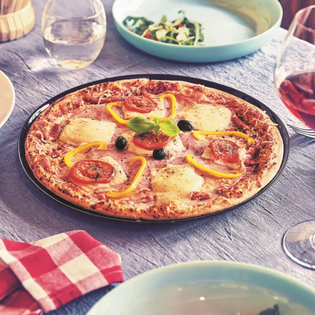 Assiettes Plates>Luminarc Lot de 6 assiettes à pizza Friend's Time noir
