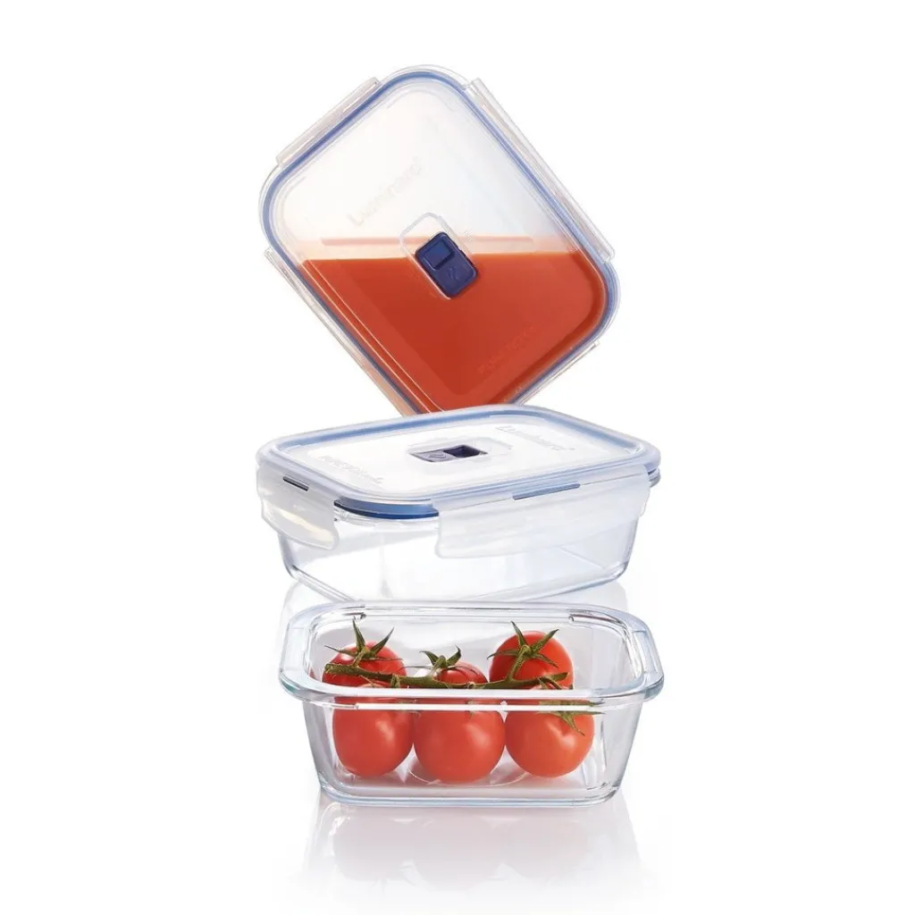 Boîtes De Conservation>Luminarc Lot de 3 boites Pure Box Active rectangle