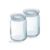 Bocaux & Pots>Luminarc Lot de 2 pots de conservation Pure Jar Glass 1L