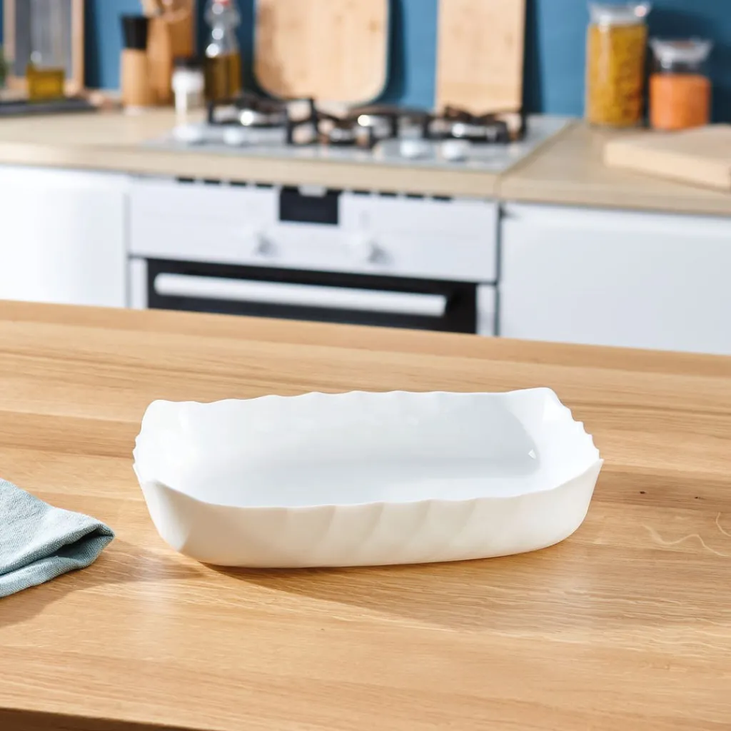 Plats À Four>Luminarc Plat de cuisson blanc 32 x 26 cm Smart Cuisine Trianon