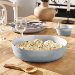 Plats À Four>Luminarc Plat rond 26 cm Smart Cuisine Wavy Granit