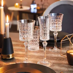 Verres À Vin Rosé|Verres À Vin Blanc>Cristal d'Arques Verre à pied 27 cl Lady Diamond