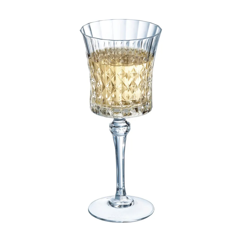 Verres À Vin Rosé|Verres À Vin Blanc>Cristal d'Arques Verre à pied 27 cl Lady Diamond