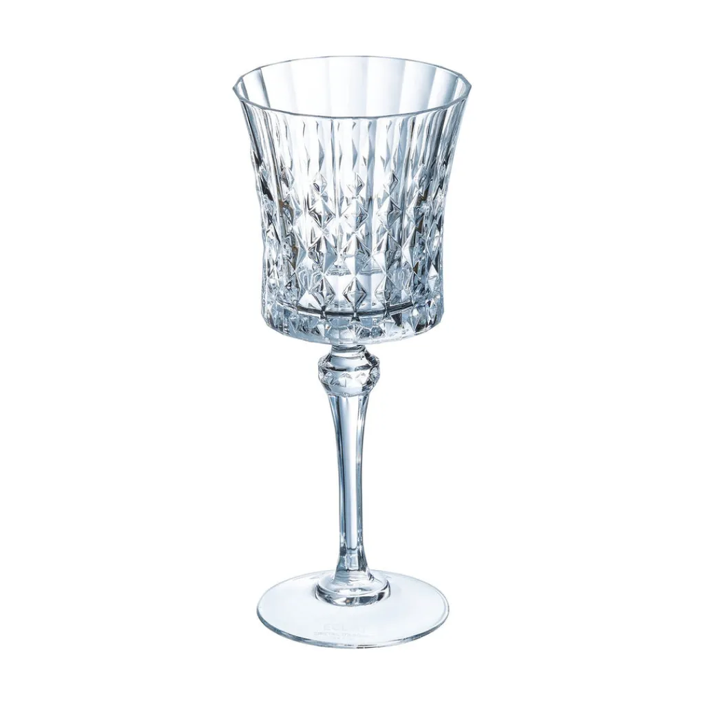 Verres À Vin Rosé|Verres À Vin Blanc>Cristal d'Arques Verre à pied 27 cl Lady Diamond